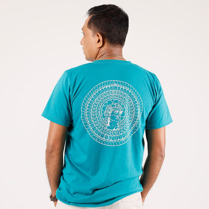 Gajaba David's Circle Unisex t-shirt Cyan